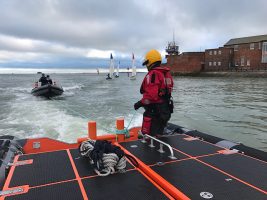 GAFIRS volunteers assist a broken down RIB at Portsmouth