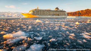 Breaking the record for the most southerly navigation, MV The World in Antartica