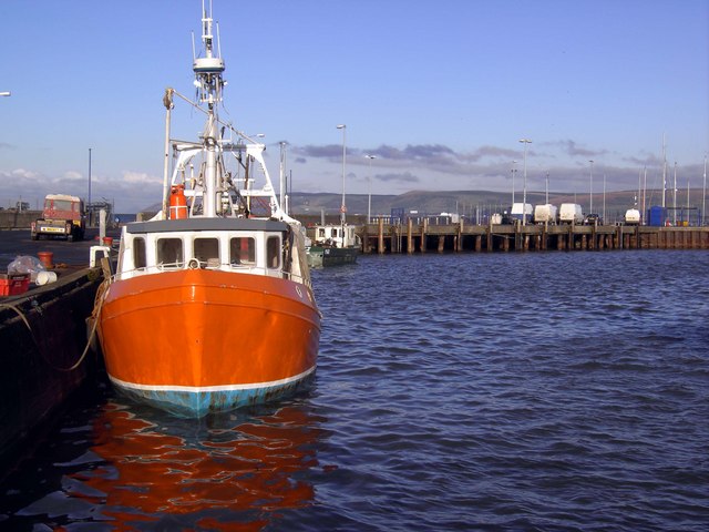 A fishing boat in Stranraer Harbour, Scotland