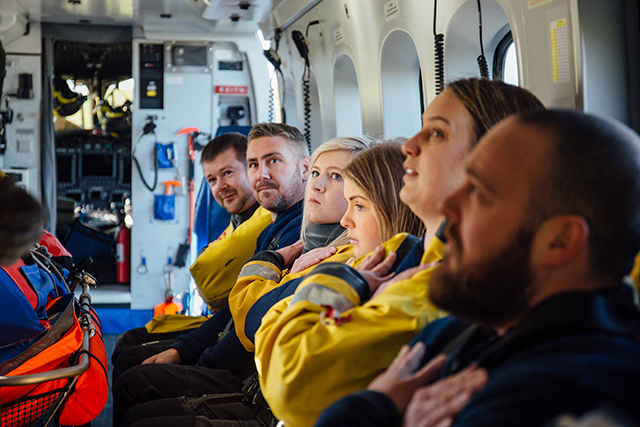 Volunteers with Kinghorn RNLI