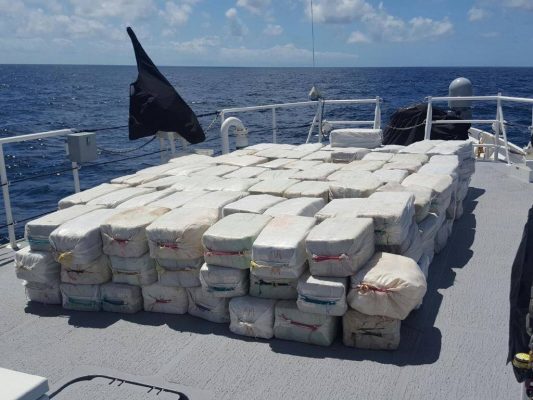 4.2 tonnes of cocaine found on the Lady Michelle, in what is the biggest cocaine bust in the Atlantic since 1999