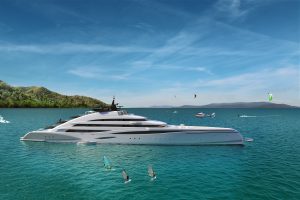 A render of the Oceanco superyacht, Amara