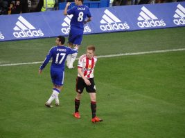 Sunderland football player Duncan Watmore on the pitch