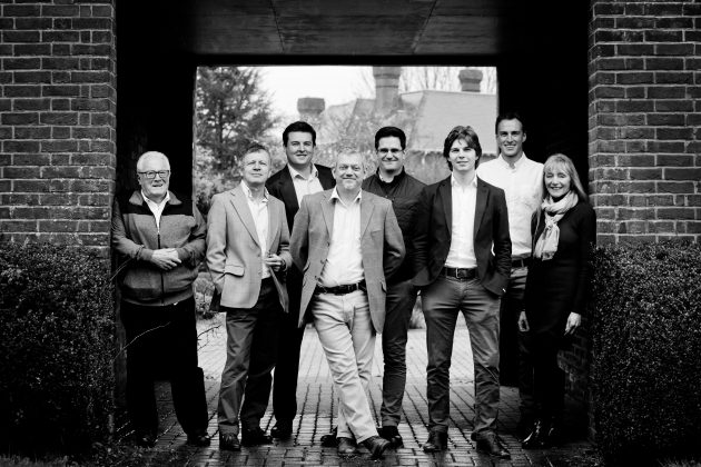 A team of yacht designers at Laurent Giles in Lymington, Hampshire