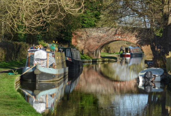 Reflections in a section of canal