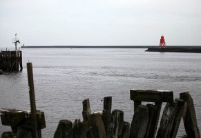 Tyne Harbour where a man was saved after drifting in his dinghy