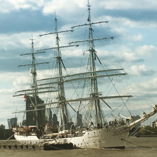 ship on water in London