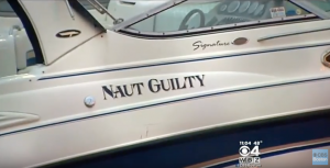 The speedboat, where a female passenger suffered the amputation of her arm following an accident
