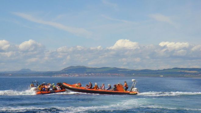 A collision between two orange RIBS which has promoted new safety advice