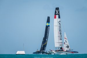 Two boats racing in Bermuda