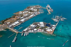 erial view of the America's Cup village in Bermuda