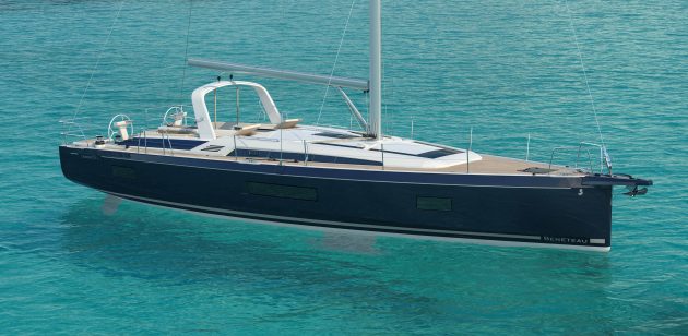 A drawing of the new Oceanis 51.1 from the French builder Beneteau