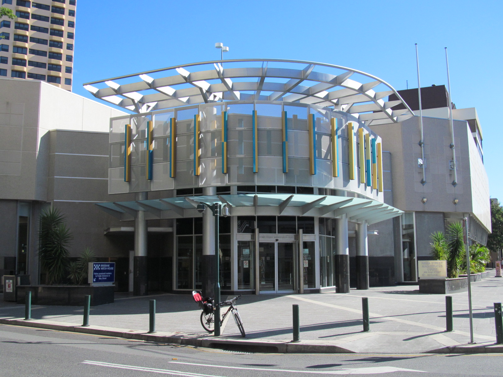 The outside of Brisbane Magistrates' Court in Queensland, Australia