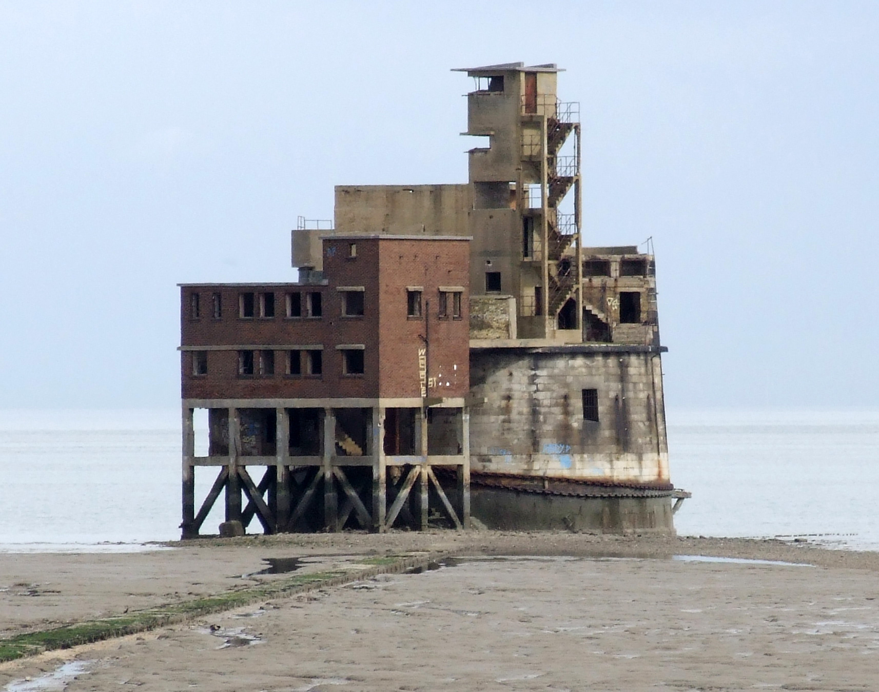 One of the gun batteries at the mouth of the River Medway