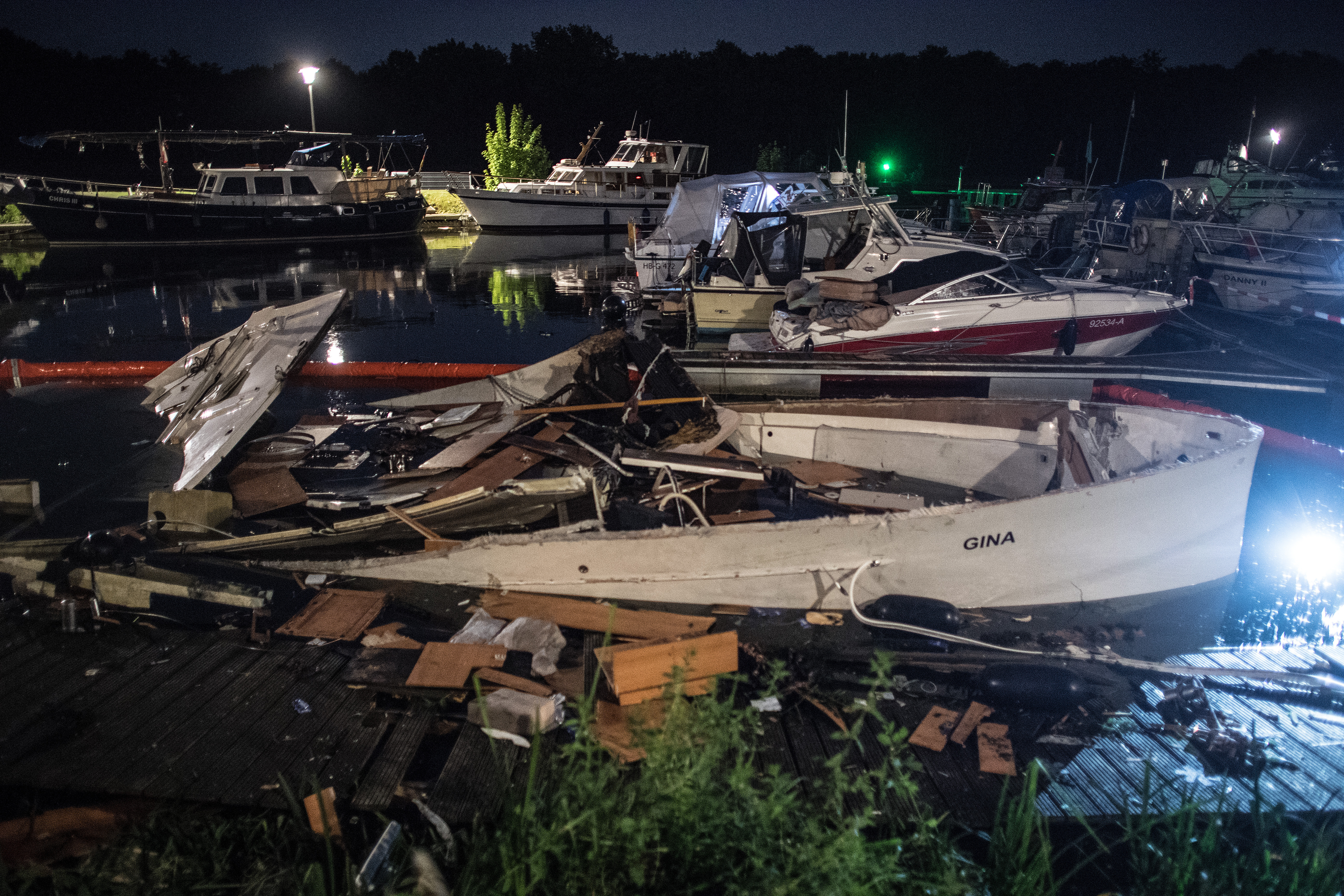 wrecked boat