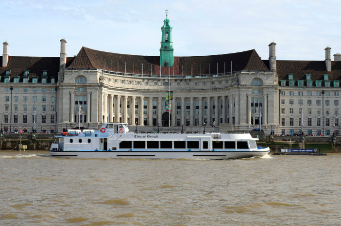 passenger boat on the thames