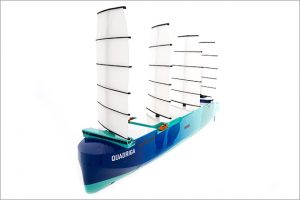 A render of the world's biggest sailing cargo ship - Quadriga