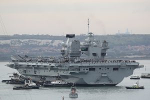 The UK's largest warship, HMS Queen Elizabeth