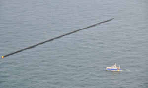 Giant pipes floating off the East Anglian coast