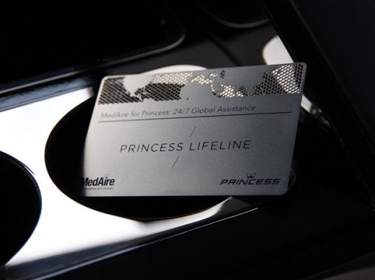 A silver card with Princess Lifeline written on the front