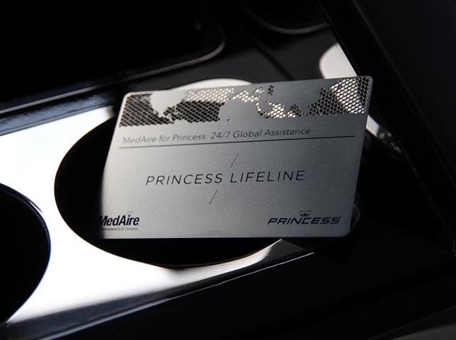 A silver card with Princess Lifeline written on the front