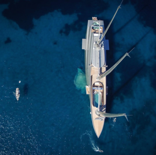 Two sailing yachts side by side