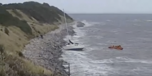 Wirral coastguard and the local RNLI go to the aid of a stricken yacht