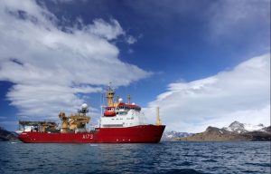 HMS Protector searching for submarine in Argentina