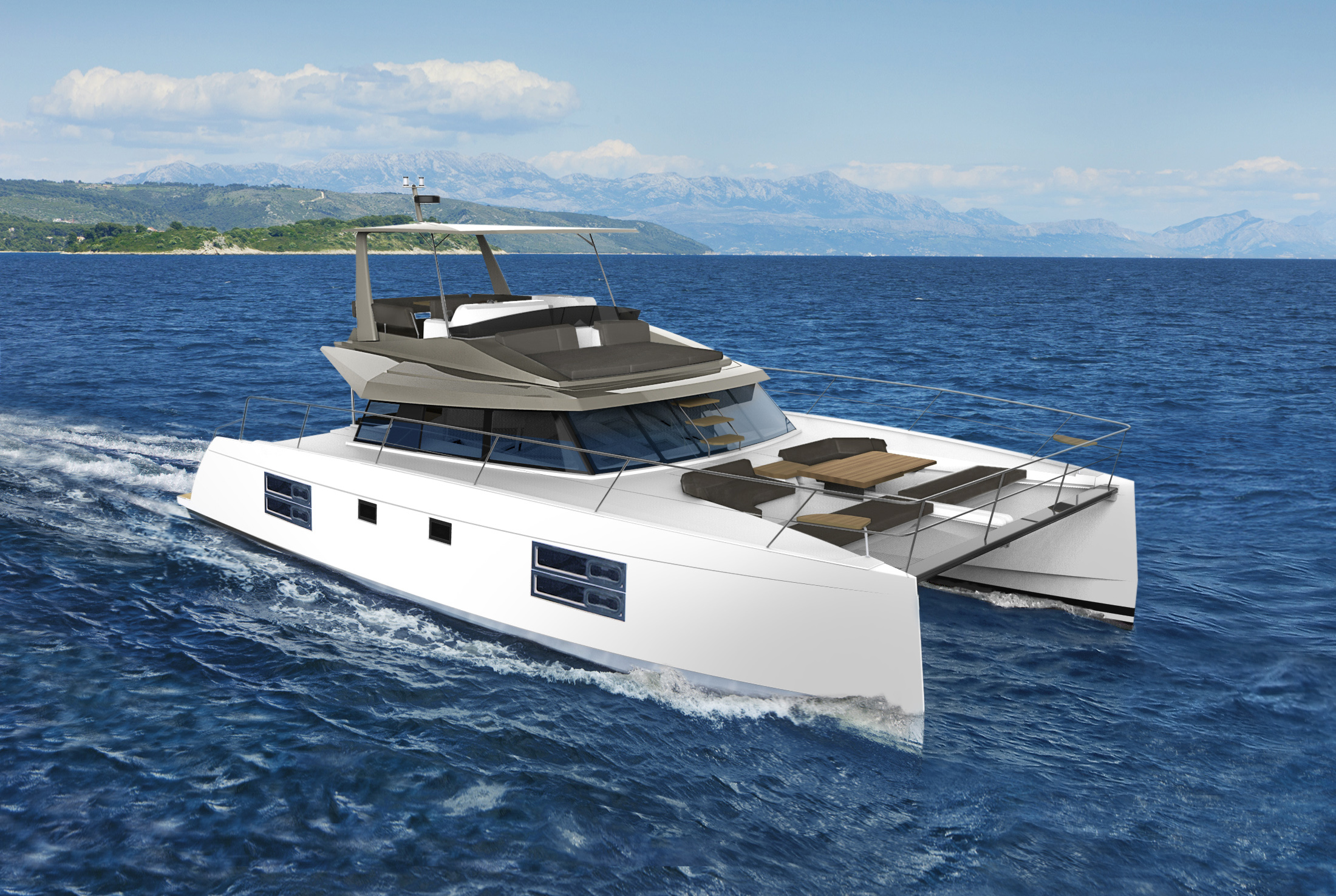 Bavaria Catamaran Nautitech 47 render