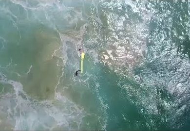 drone over the Australian sea