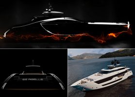 renders of Ferretti Group Projects Riva 66 Ribelle, Custom Line 106, Pershing 170