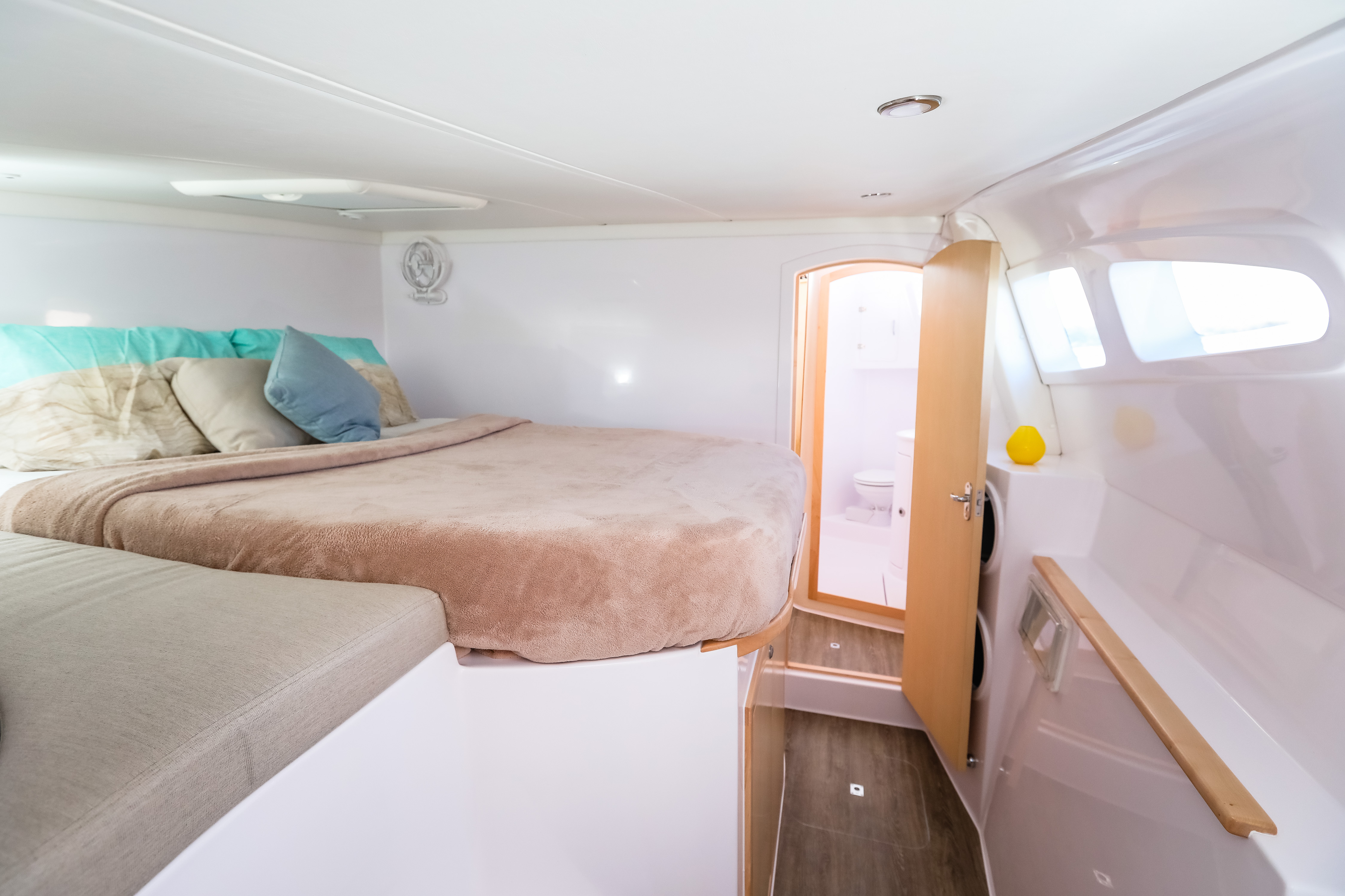 Cabin layout on board the Seawind 1260.