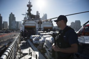 Coast Guard offloads 36,000 lbs of cocaine from cutter Bertholf