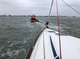 GAFIRs assist a yacht in the solent