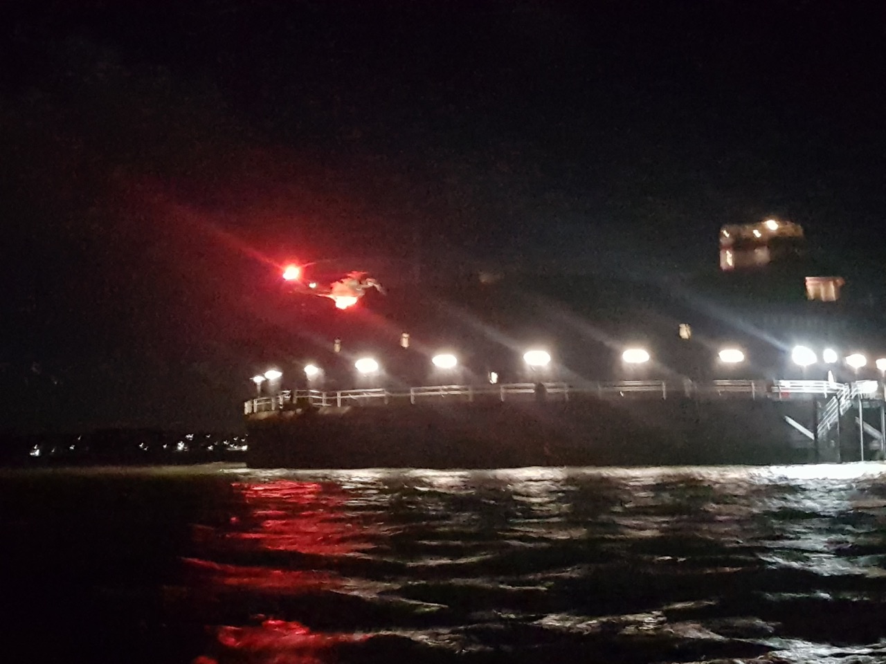 No Man's Land Fort at night