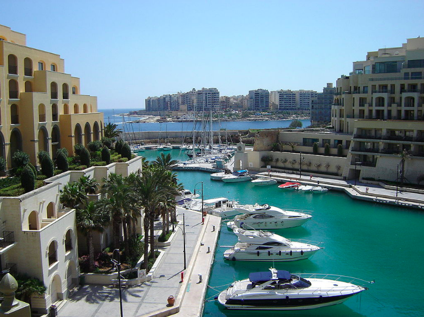 yachts moored in Malta