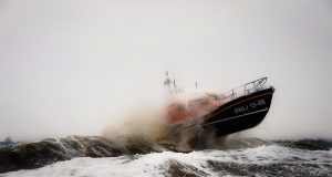 Lowestoft RNLI during training