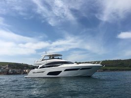 Princess 70 on sea trial