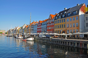 Danish town waterfront