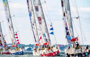 Clipper Round the World Yacht Race fleet 2017-2018 departs from New York