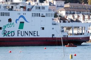 Red Funnel collision Isle of Wight