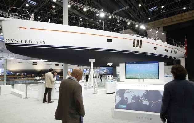 Oyster 745 on display at boot Düsseldorf