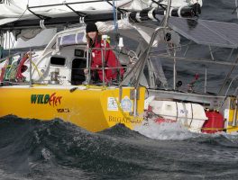 Abby Sunderland during her record attempt aboard Wild Eyes