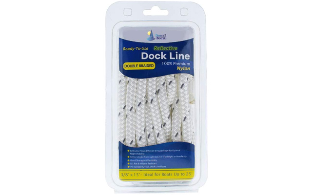 Polypropylene Boat Dock Line/Mooring Rope 10 Ft - 1/2