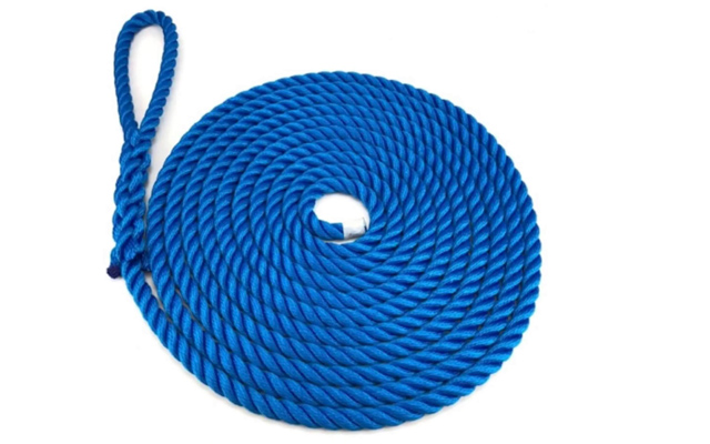 Navy Blue Softline Multifilament Barrier Rope With Hooks & Eye Plates -  RopeServices UK