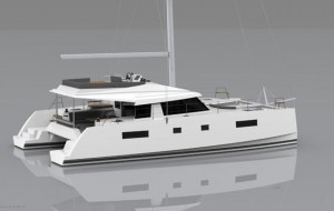 The standard version of the Nautitech Open 46 has two steering positions and additionally this new catamaran will also be available with a fly bridge