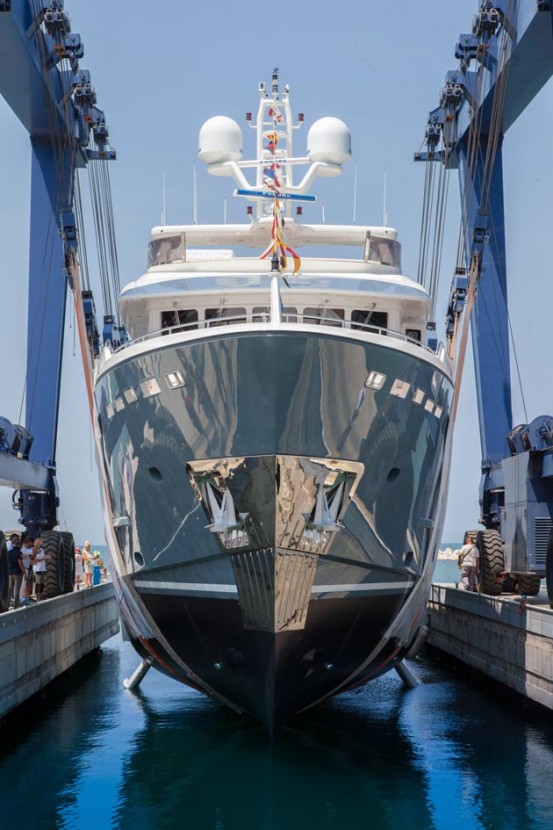 The launch marks the first of a series of deliveries all above 100ft having under construction two Darwin Class 102, one Nauta Air 108 and one Nauta Air 111