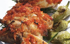 Harissa-roasted partride.