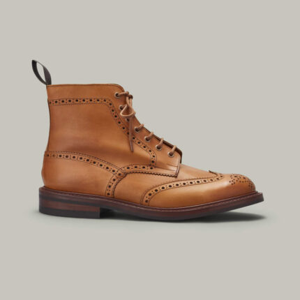 HOLLAND & HOLLAND Harrow burnished calf brogue boot
