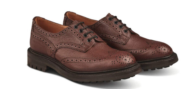 TRICKER’S lkley country shoe in brown Zug grain